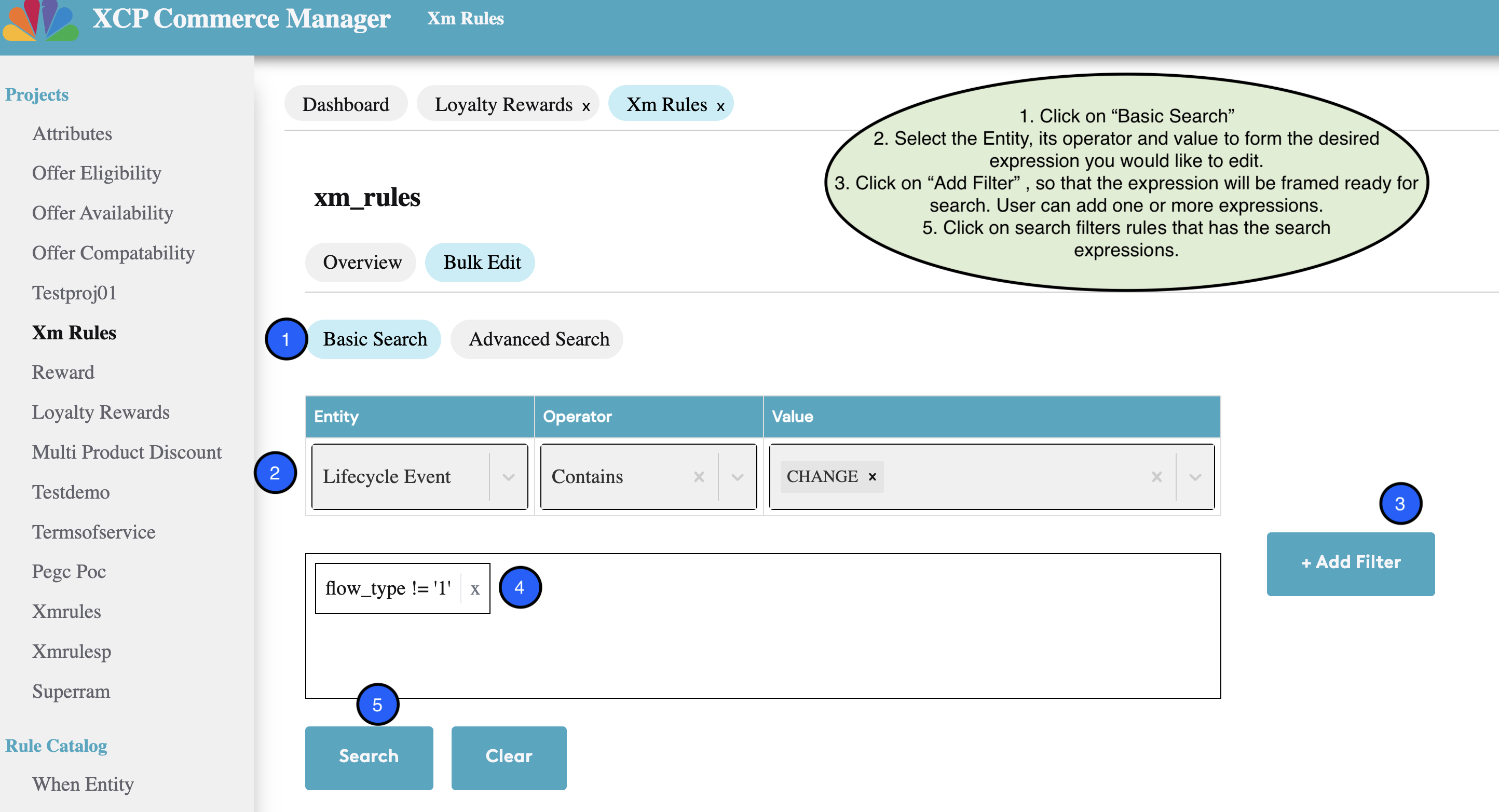 Rule Dashboard Page