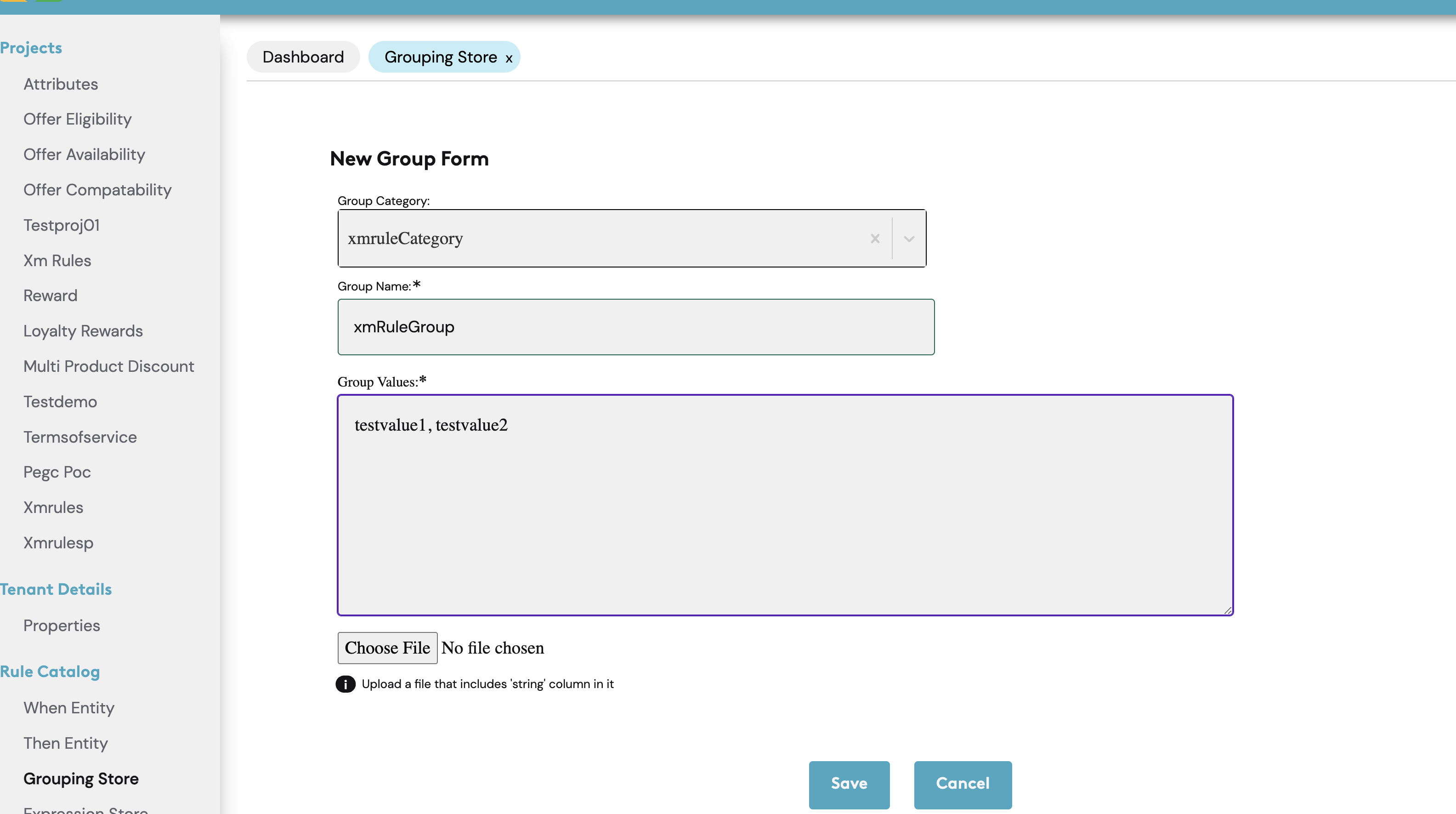 Existing Group