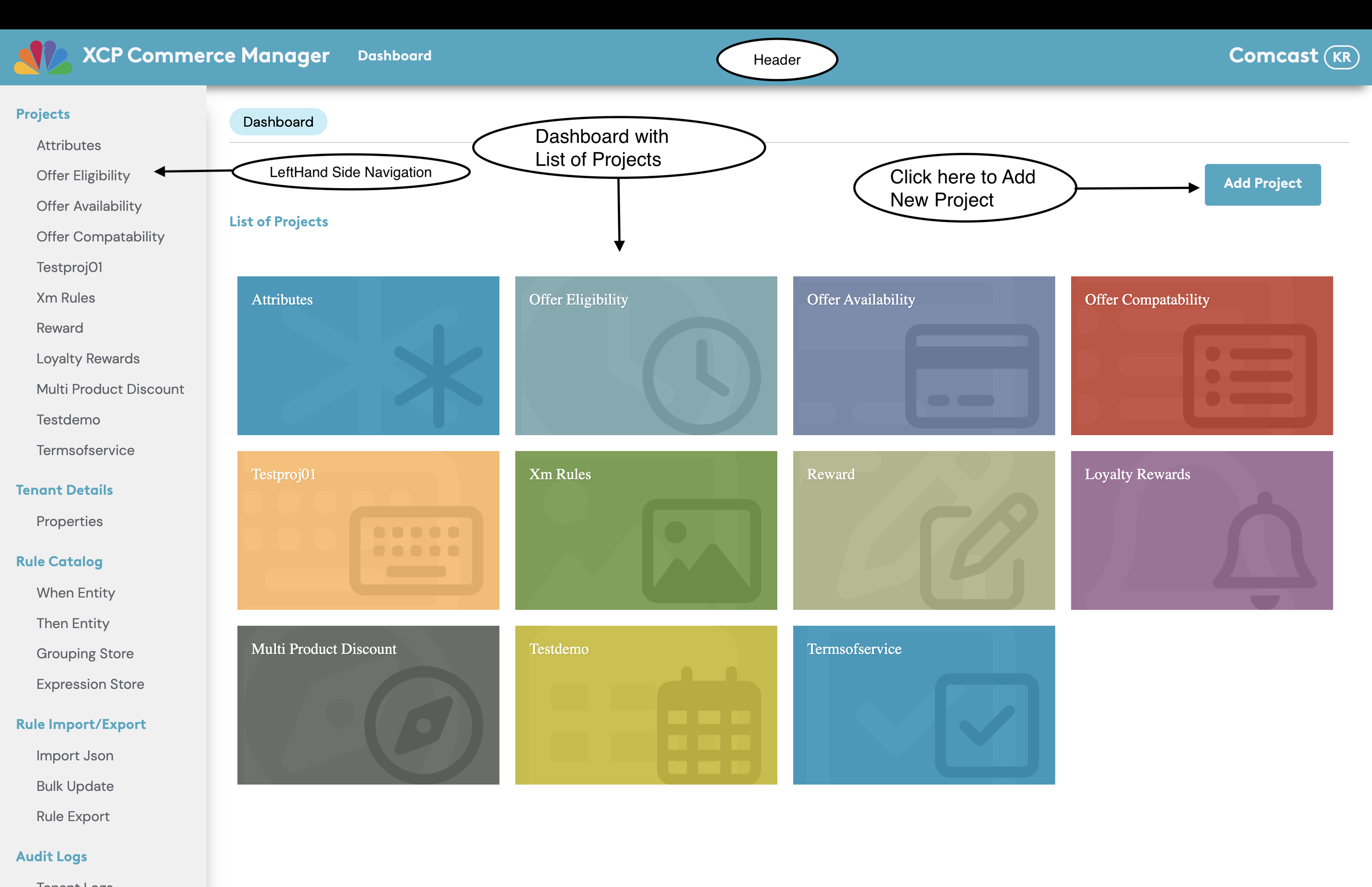 NewProject Page